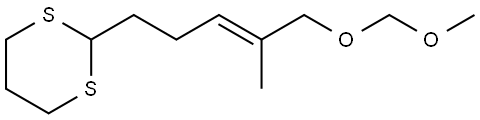 2-[(3E)-5-(METHOXYMETHOXY)-4-METHYL-3-PENTENYL]-1,3-DITHIANE Struktur