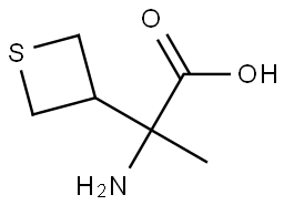 2-methyl-2-(thietan-3-yl)propanoic acid Struktur