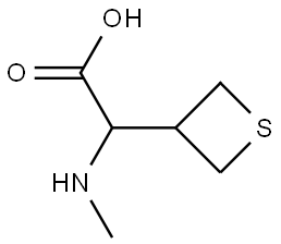 2-(methylamino)-2-(thietan-3-yl)acetic acid Struktur