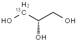 D-[3-13C]GLYCEROL Struktur