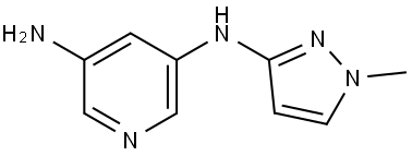 N3-(1-methyl-1H-pyrazol-3-yl)pyridine-3,5-diamine Struktur