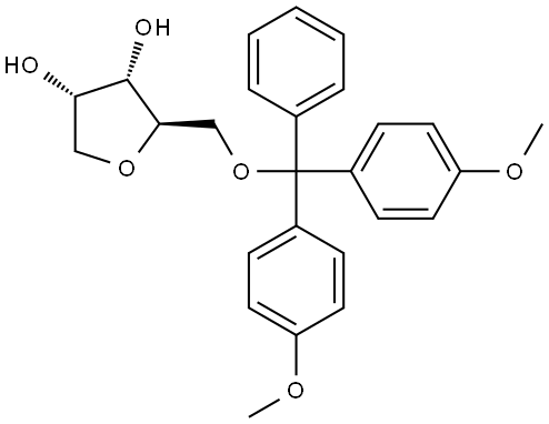 D-Ribitol, 1,4-anhydro-5-O-[bis(4-methoxyphenyl)phenylmethyl]- Struktur