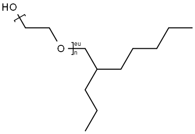 Poly(oxy-1,2-ethanediyl), .alpha.-(2-propylheptyl)-.omega.-hydroxy- Struktur