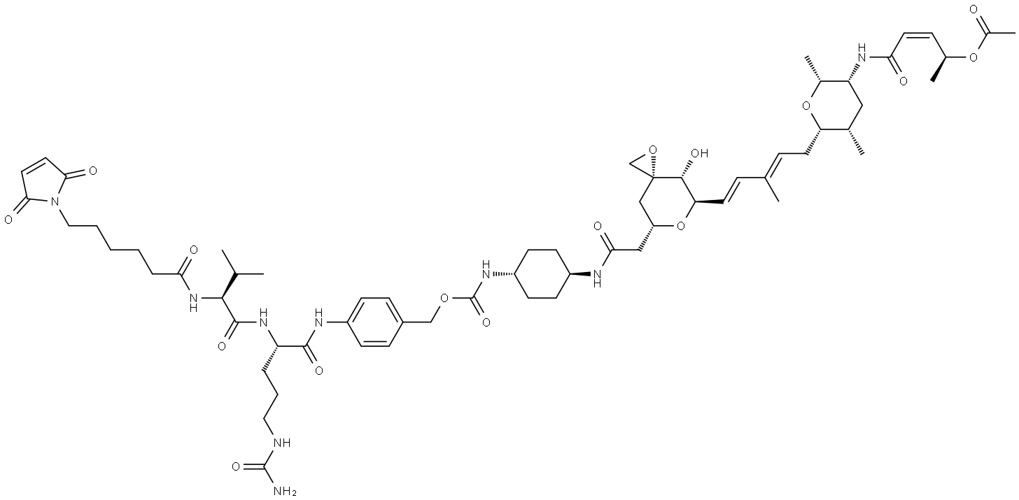 MC-VC-PAB-Cyclohexanediamine-Thailanstatin A Struktur