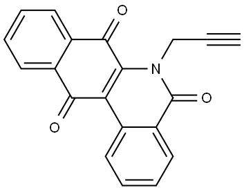 Benzo[b]phenanthridine-5,7,12(6H)-trione, 6-(2-propyn-1-yl)- Struktur