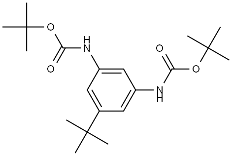 tert-butyl N-(3-{[(tert-butoxy)carbonyl]amino}-5-tert-butylphenyl)carbamate Struktur