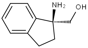 (S)-(1-amino-2,3-dihydro-1H-inden-1-yl)methanol Struktur