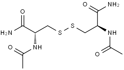 Propanamide, 3,3'-dithiobis[2-(acetylamino)-, (2R,2'R)- (9CI) Struktur