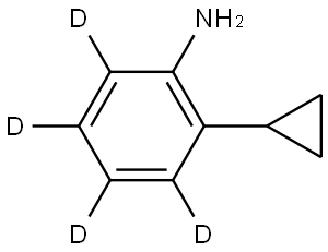 2-Cyclopropylamino(benzene-d4) Struktur