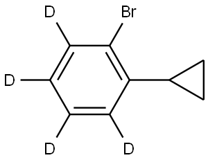 2-Cyclopropylbromo(benzene-d4) Struktur