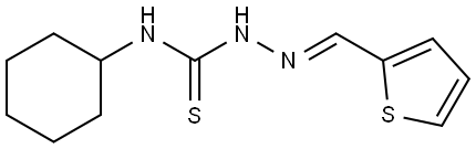 2-THIOPHENECARBALDEHYDE N-CYCLOHEXYLTHIOSEMICARBAZONE Struktur