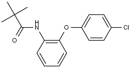 Propanamide, N-[2-(4-chlorophenoxy)phenyl]-2,2-dimethyl- Struktur