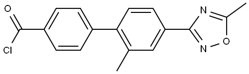 [1,1'-Biphenyl]-4-carbonyl chloride, 2'-methyl-4'-(5-methyl-1,2,4-oxadiazol-3-yl)-