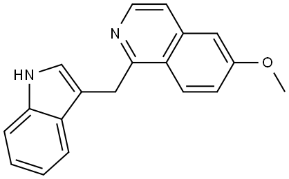 1-(1H-indol-3-ylmethyl)-6-isoquinolinyl methyl ether Struktur