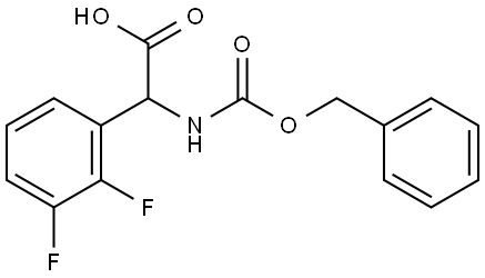 2-(((benzyloxy)carbonyl)amino)-2-(2,3-difluorophenyl)acetic acid Struktur