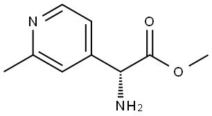 methyl (R)-2-amino-2-(2-methylpyridin-4-yl)acetate Struktur