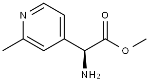 methyl (S)-2-amino-2-(2-methylpyridin-4-yl)acetate Struktur