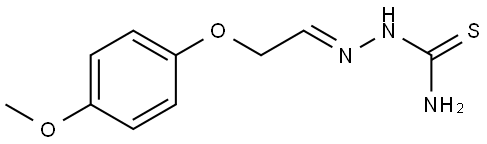 (4-METHOXYPHENOXY)ACETALDEHYDE THIOSEMICARBAZONE Struktur