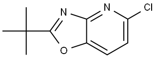 2-(tert-butyl)-5-
chlorooxazolo[4,5-
b]pyridine Struktur