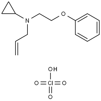 N-allyl-N-(2-phenoxyethyl)cyclopropanamine, perchlorate salt Struktur