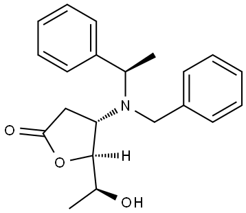 L-lyxo-Hexonic acid, 2,3,6-trideoxy-3-[[(1R)-1-phenylethyl](phenylmethyl)amino]-, γ-lactone