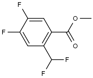 methyl 2-(difluoromethyl)-4,5-difluorobenzoate Struktur