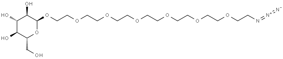 疊氮-七聚乙二醇-ALPHA-D-MANNOSE, 1821321-28-1, 結(jié)構(gòu)式