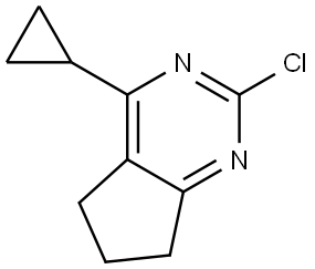 2-Chloro-4-cyclopropyl-6,7-dihydro-5H-cyclopenta[d]pyrimidine Struktur