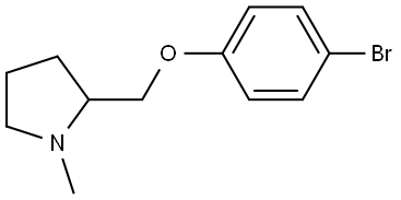 2-[(4-bromophenoxy)methyl]-1-methylpyrrolidine Struktur