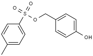 Benzenemethanol, 4-hydroxy-, 1-(4-methylbenzenesulfonate) Struktur