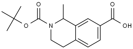 2-(1,1-Dimethylethyl) 3,4-dihydro-1-methyl-2,7(1H)-isoquinolinedicarboxylate Struktur