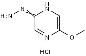 2-Hydrazinyl-5-methoxypyrazine hydrochloride Struktur