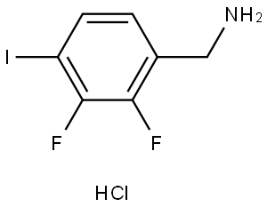 2,3-Difluoro-4-iodobenzylamine hydrochloride Struktur