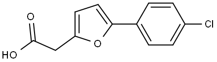 (5-(4-CHLOROPHENYL)-2-FURYL)ACETIC ACID Struktur