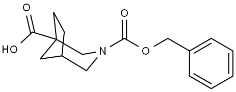 3-(Phenylmethyl) 3-azabicyclo[3.2.1]octane-1,3-dicarboxylate Struktur