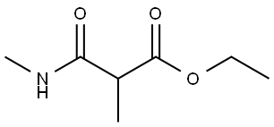 ETHYL 2,N-DIMETHYLMALONAMATE Struktur