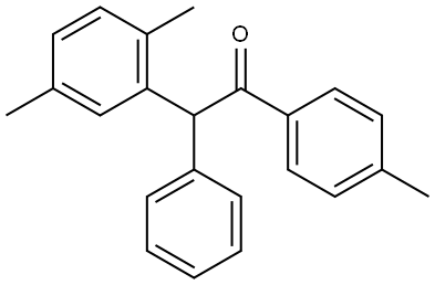 2-(2,5-dimethylphenyl)-2-phenyl-1-(p-tolyl)ethan-1-one Struktur