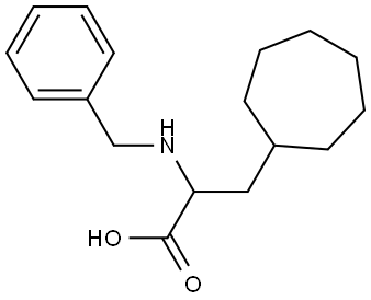 2-(benzylamino)-3-cycloheptylpropanoic acid Struktur