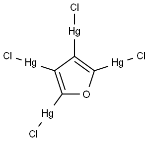 2,3,4,5-TETRAKIS(CHLOROMERCURI)FURAN Struktur