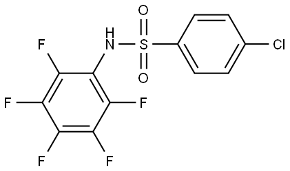 4-CHLORO-N-(2,3,4,5,6-PENTAFLUORO-PHENYL)-BENZENESULFONAMIDE Struktur