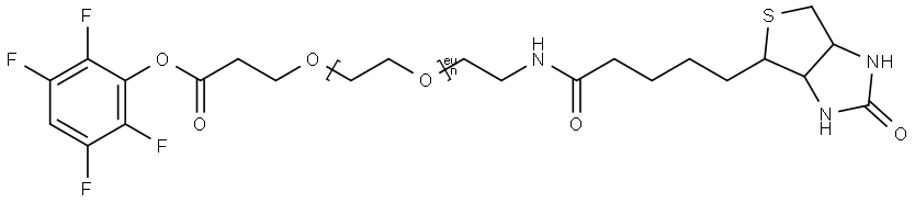 Biotin-PEG12-TFP ester Struktur