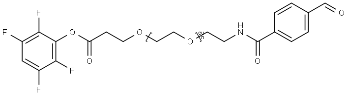 Ald-Ph-PEG12-TFP ester Struktur