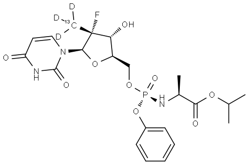 PSI-7977-13C-d3 Struktur