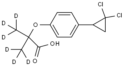 Ciprofibrate D6Q: What is 
Ciprofibrate D6 Q: What is the CAS Number of 
Ciprofibrate D6 Q: What is the storage condition of 
Ciprofibrate D6 Q: What are the applications of 
Ciprofibrate D6 Struktur