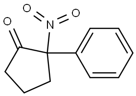 2-nitro-2-phenylcyclopentan-1-one Struktur