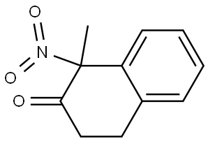 1-methyl-1-nitro-3,4-dihydronaphthalen-2(1H)-one Struktur