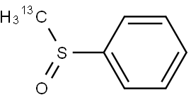 Methyl-13C phenyl sulfoxide Struktur