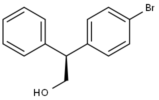 (S)-2-(4-bromophenyl)-2-phenylethan-1-ol Struktur