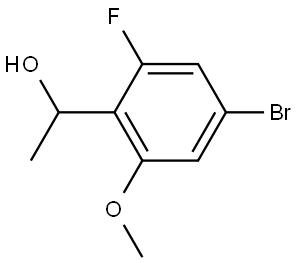 1-(4-Bromo-2-fluoro-6-methoxy-phenyl)-ethanol Struktur