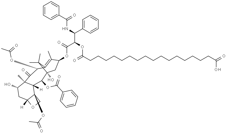 Paclitaxel octadecanedioate Structure